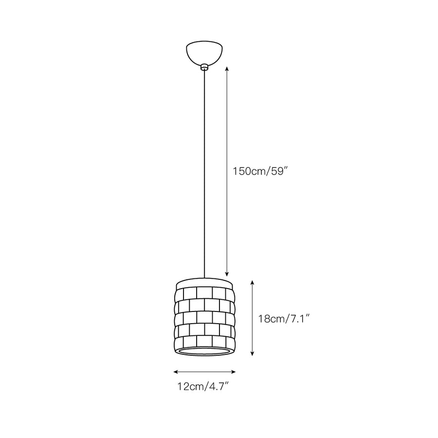 Lysne Girl Pendant Lamp – detail 3 — Dimension drawings 1