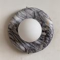 Load image into Gallery viewer, Orli Grey Marble Sconce
