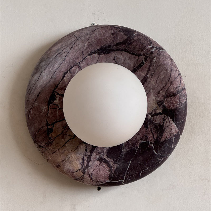 Orli Grey Marble Sconce