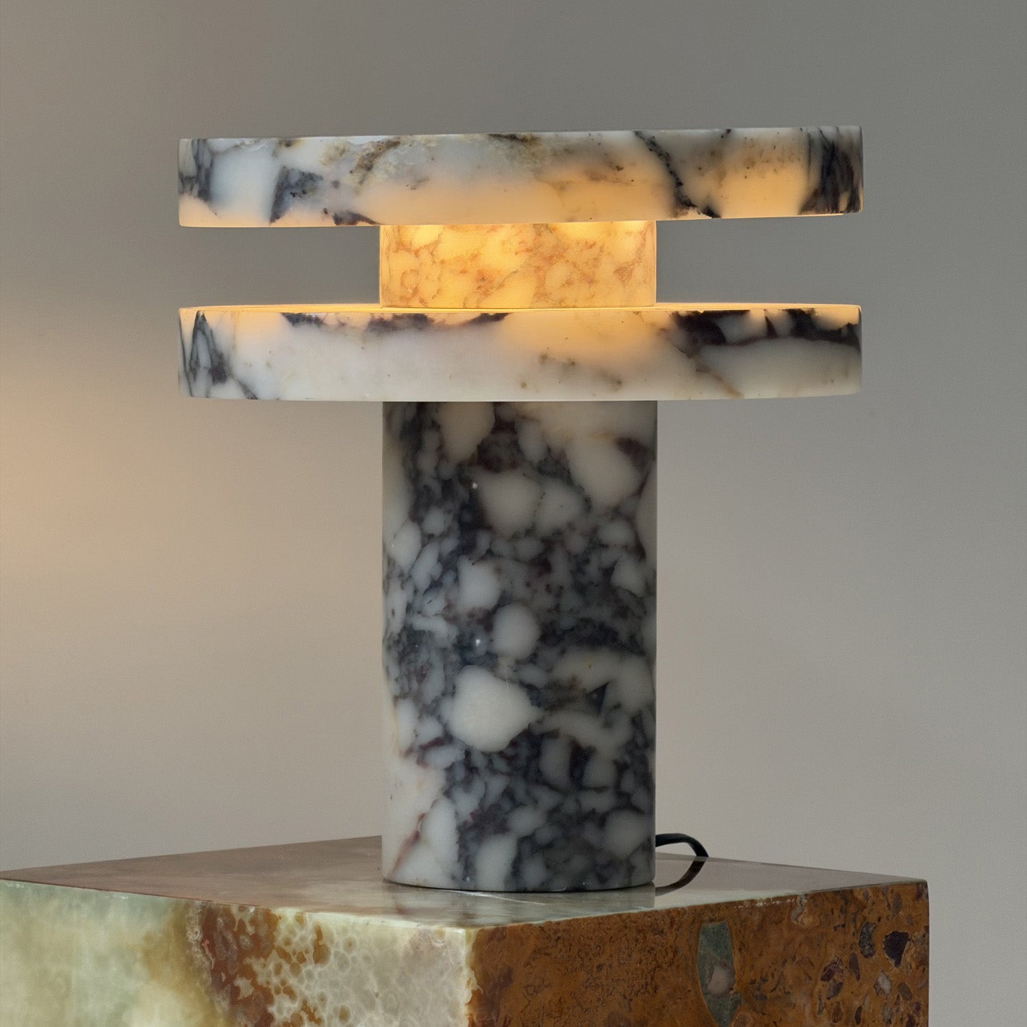 Pillar Marble Table Lamp