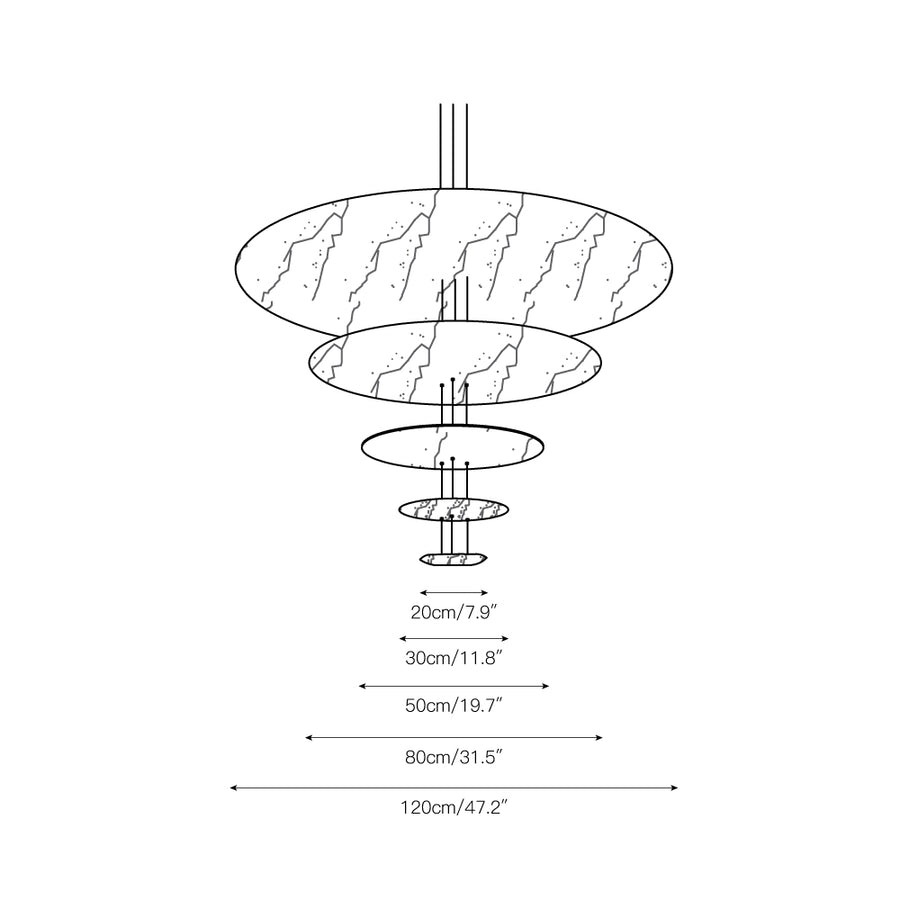 Sistema Macchina Chandelier – detail 6 — Dimension drawings 4