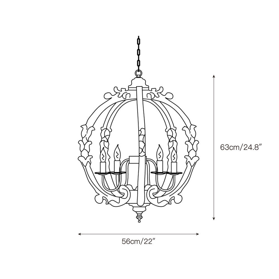 Maci Wood Pendant Lamp – detail 3 — Dimension drawings 1