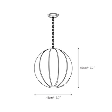 Made Kenroy Pendant Lamp – detail 3 — Dimension drawings 1