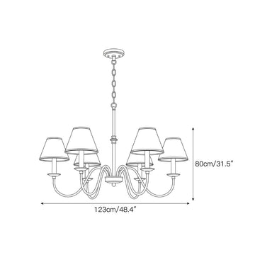 Magdalene Chandelier – detail 3 — Dimension drawings 1
