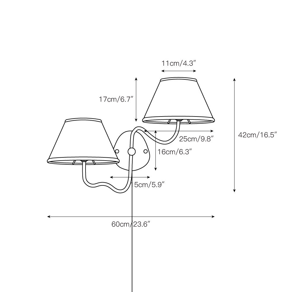 Magdalene Plug-in Wall Lamp