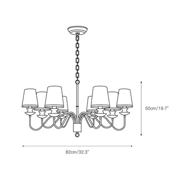Maglio Chandelier – detail 4 — Dimension drawings 2