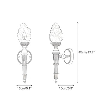Maison Arlus Wall Lamp – detail 3 — Dimension drawings 1