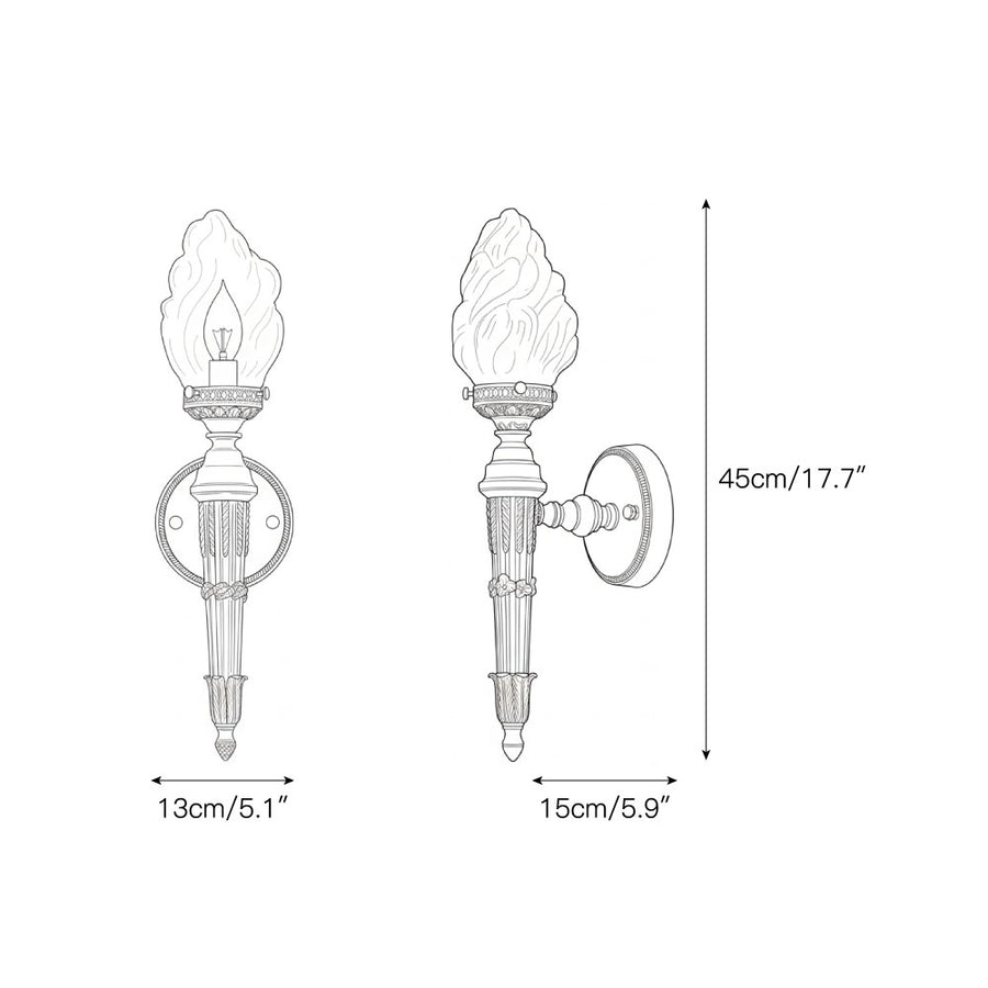 Maison Arlus Wall Lamp – detail 3 — Dimension drawings 1