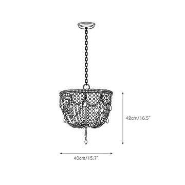 Malibu Chandelier – detail 3 — Dimension drawings 1