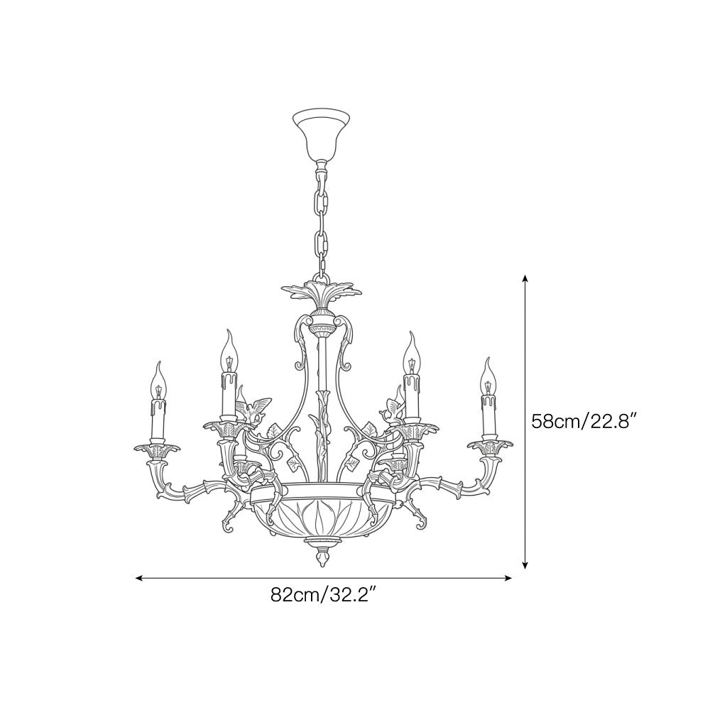 Lampadario Impero Malmaison