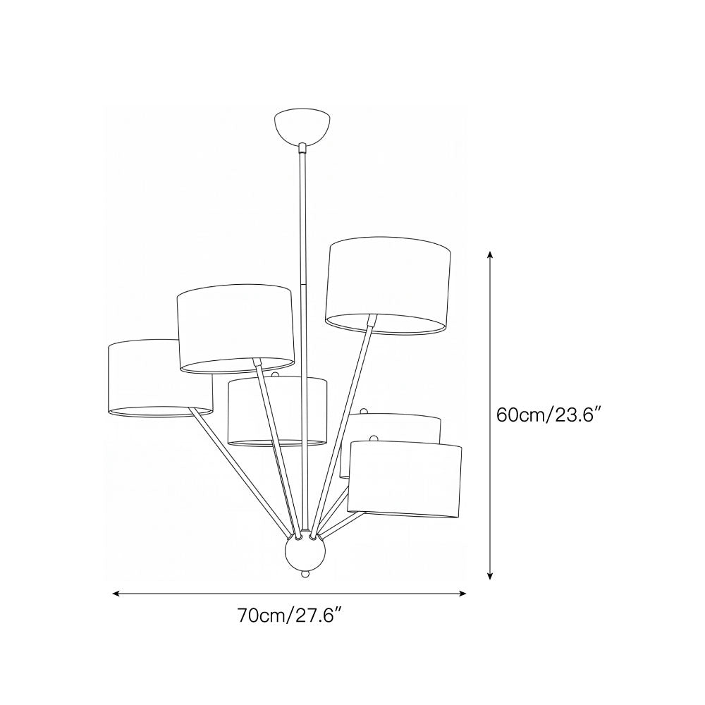 Mantis Fabric Chandelier