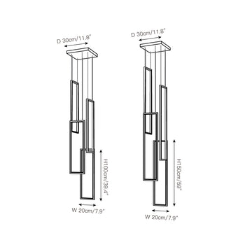Marazi LED Pendant Light – detail 4 — Dimension drawings 2