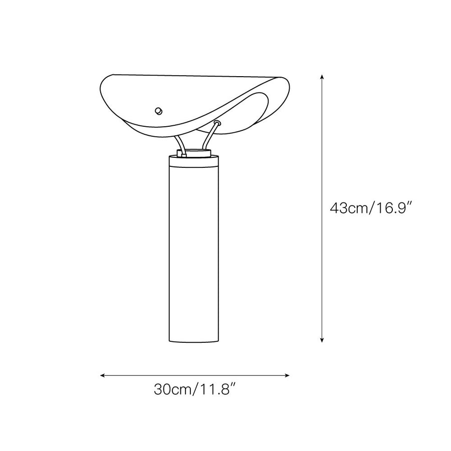 Sompex Marble Table Lamp – detail 3 — Dimension drawings 1