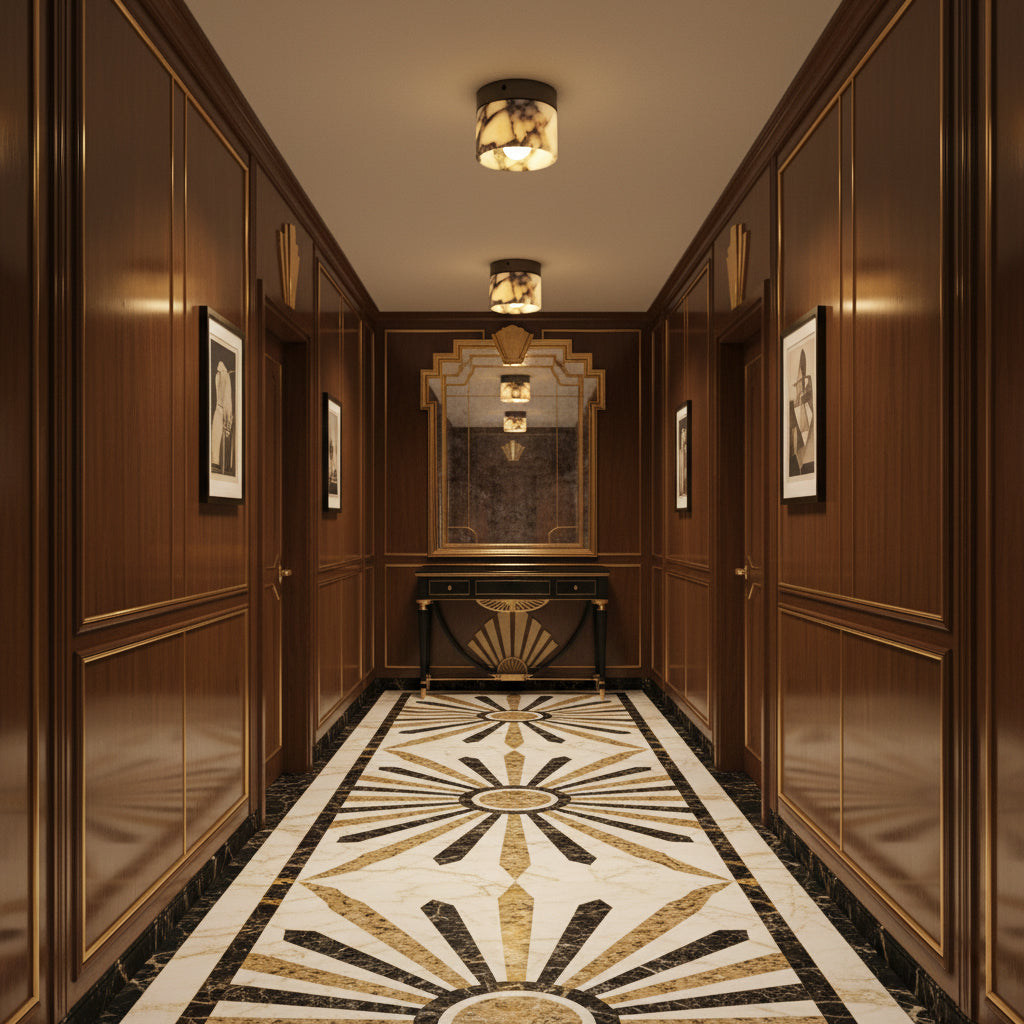 Marble Round Ceiling Lamp