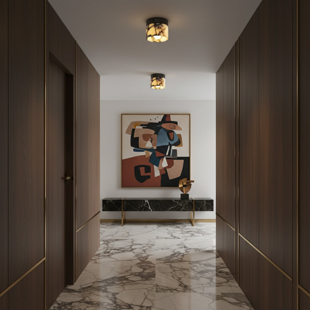 Marble Round Ceiling Lamp