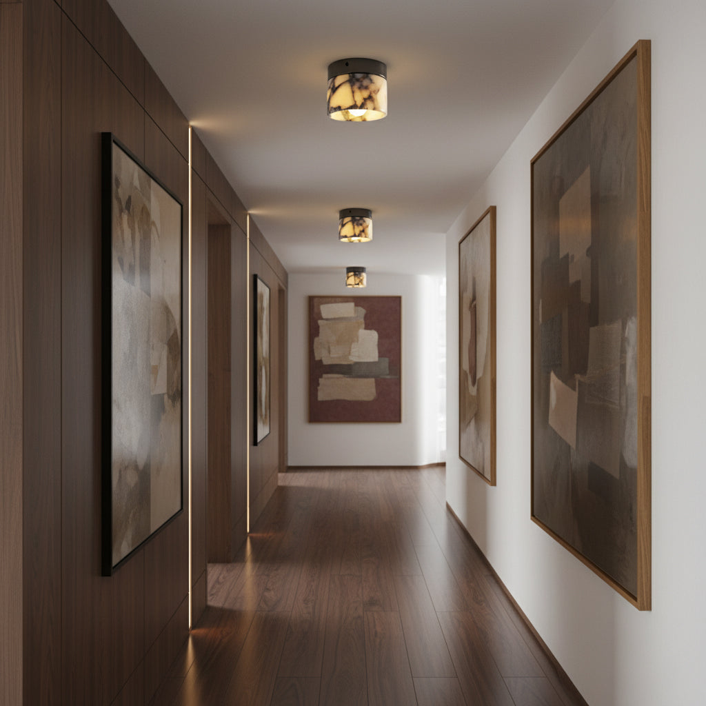 Marble Round Ceiling Lamp