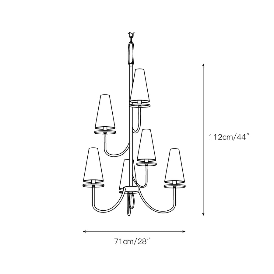 Marcel Chandelier – detail 6 — Dimension drawings 3