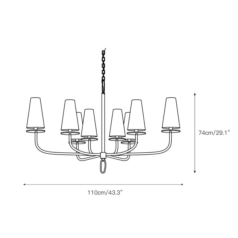 Marcel Chandelier – detail 8 — Dimension drawings 5