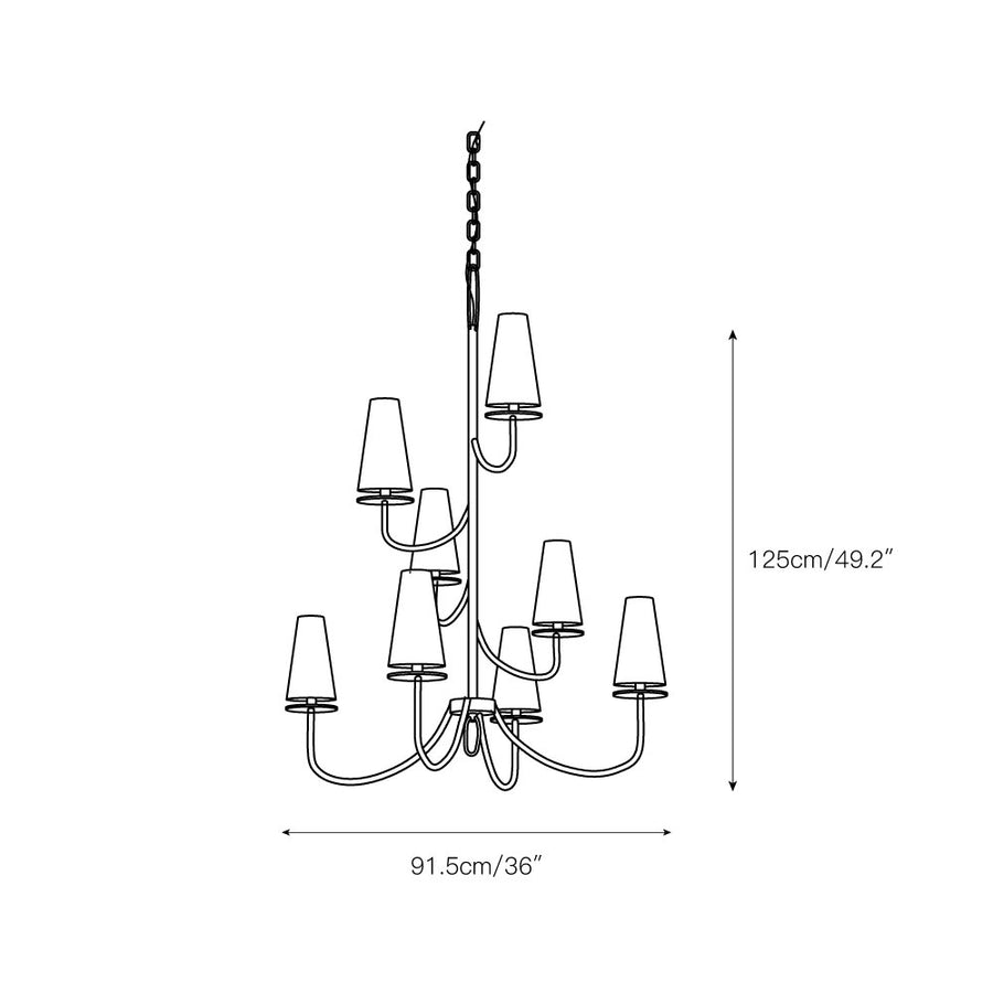 Marcel Chandelier – detail 7 — Dimension drawings 4
