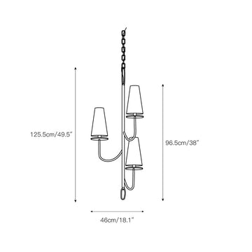Marcel Chandelier – detail 4 — Dimension drawings 1
