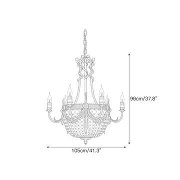 Lustre à candélabre Margot — Dimension drawings 1