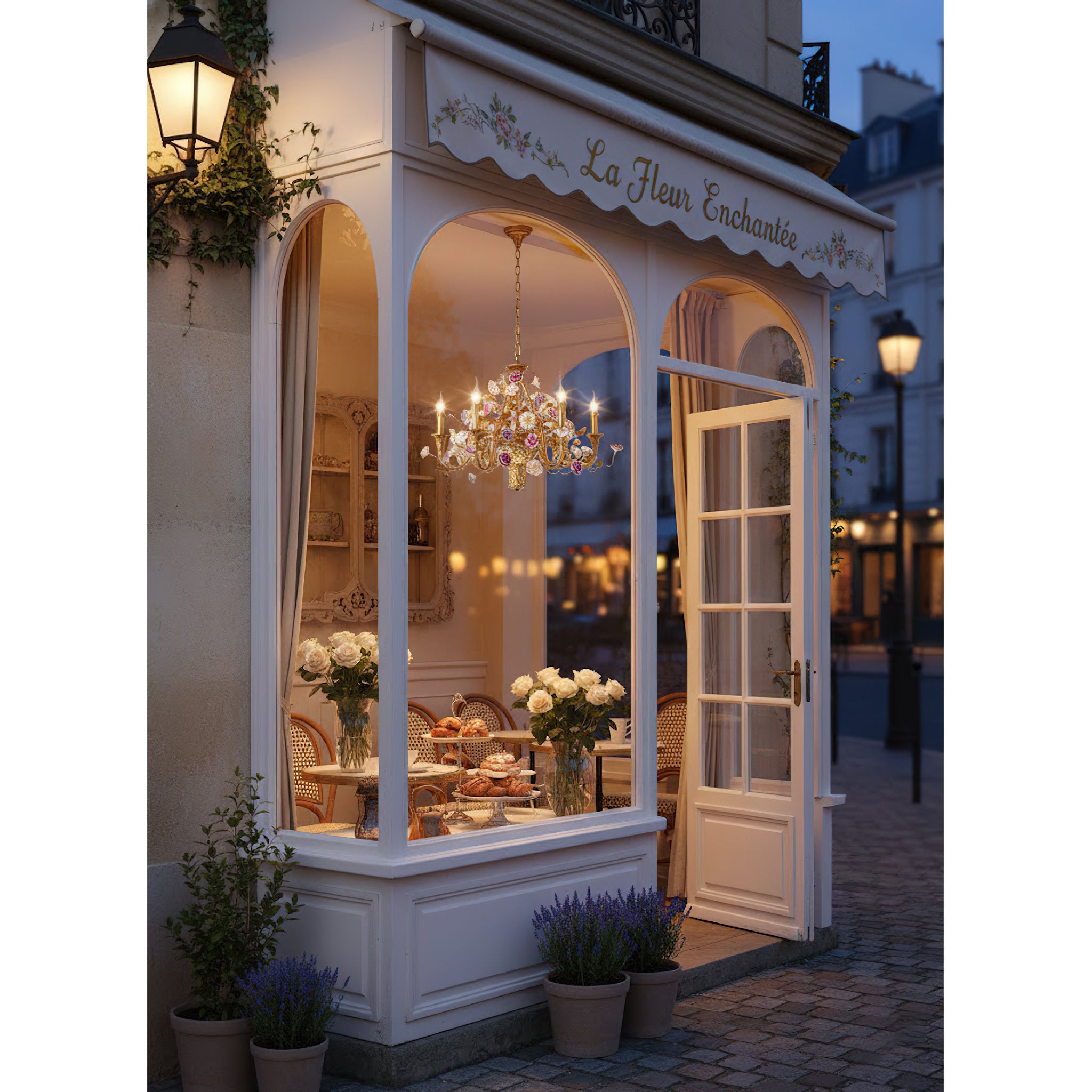 Marguerite Flowers Chandelier