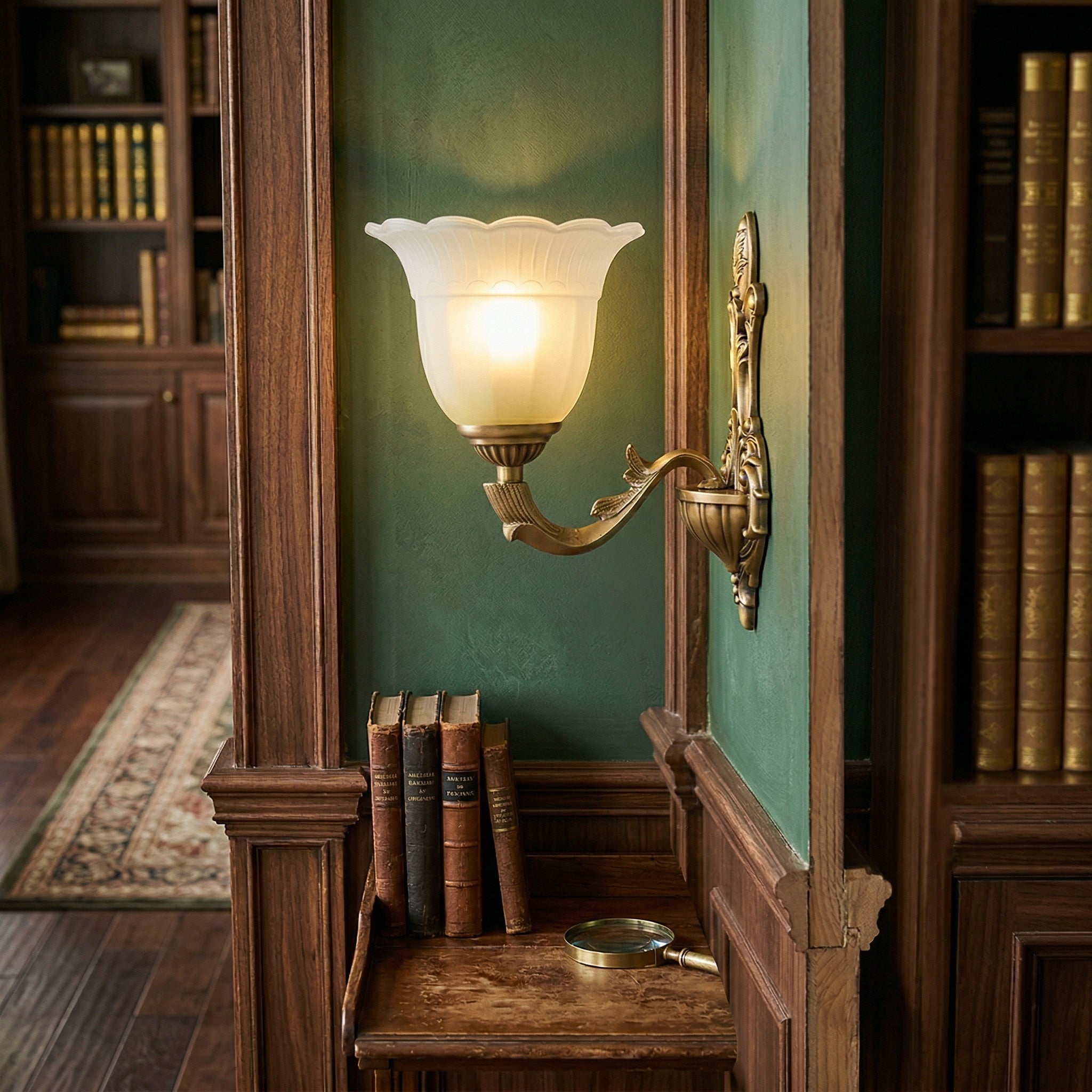 Bloom Flower Brass Sconce