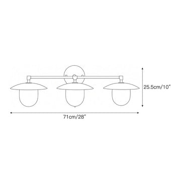 Marie Petite Plug-in Wall Sconce – detail 5 — Dimension drawings 3