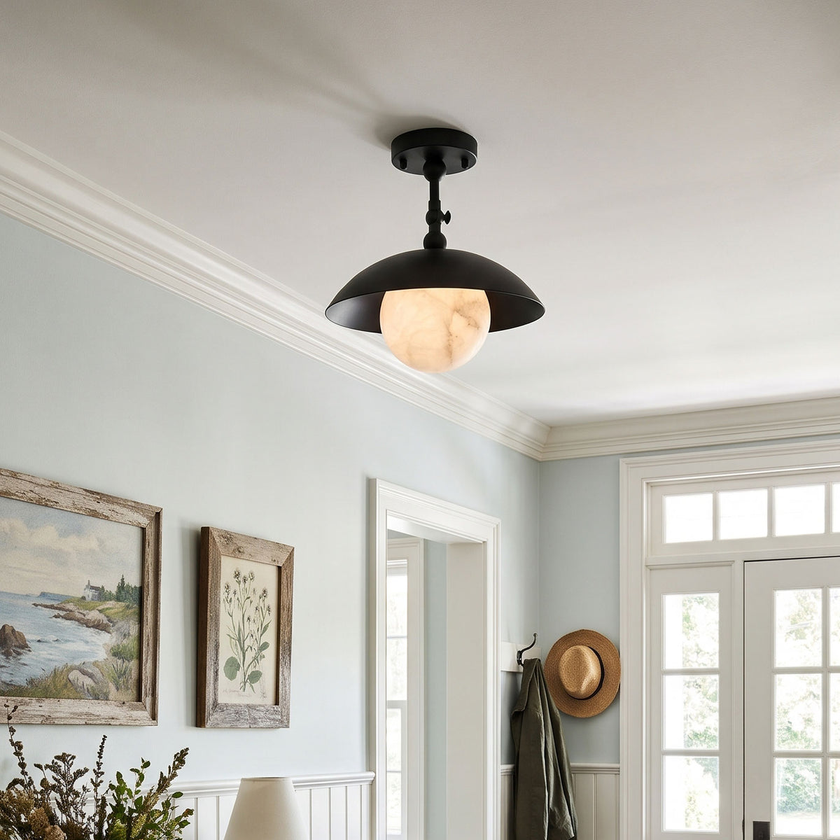 Marie Petite Surface Alabaster Ceiling Lamp