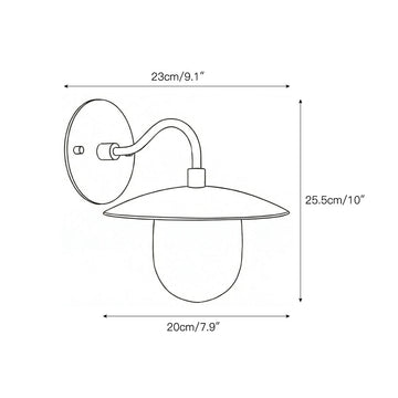 Marie Petite Wall Lamp – detail 3 — Dimension drawings 1