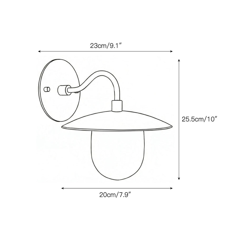 Marie Petite Wall Lamp – detail 3 — Dimension drawings 1
