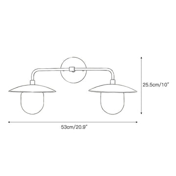 Marie Petite Wall Lamp – detail 4 — Dimension drawings 2