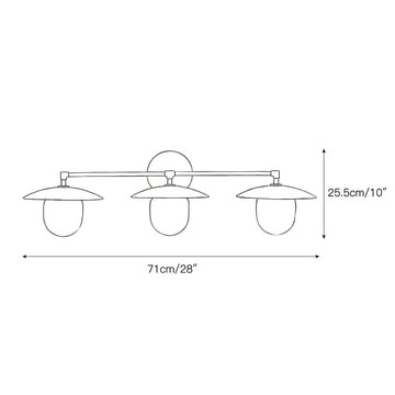 Marie Petite Wall Lamp – detail 5 — Dimension drawings 3