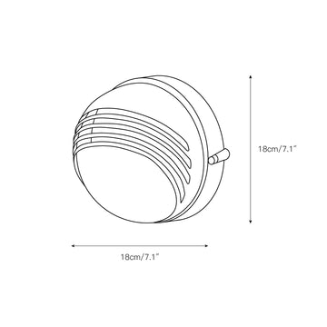 Marine Outdoor Sconce – detail 4 — Dimension drawings 2