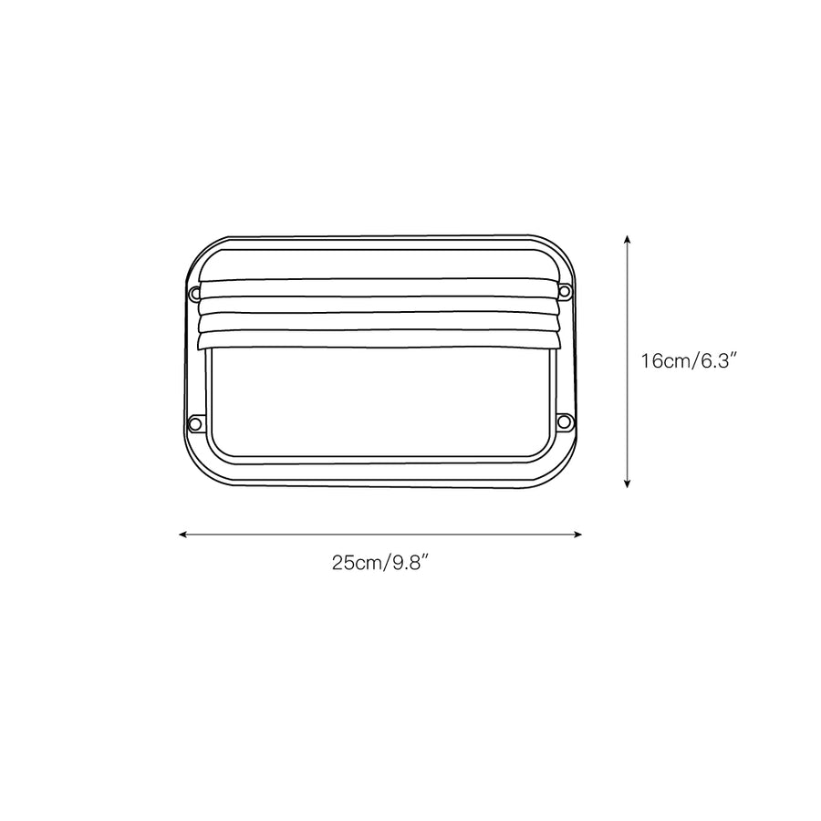Marine Outdoor Sconce – detail 6 — Dimension drawings 4