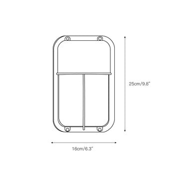Marine Outdoor Sconce – detail 7 — Dimension drawings 5