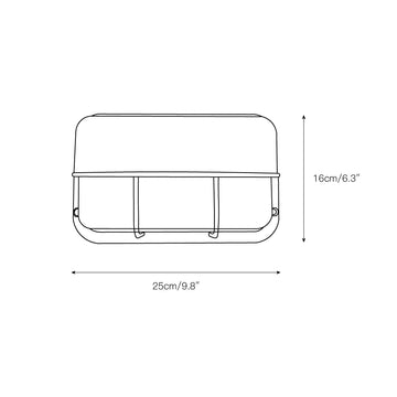 Marine Outdoor Sconce – detail 9 — Dimension drawings 7