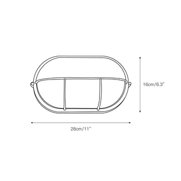 Marine Outdoor Sconce – detail 10 — Dimension drawings 8