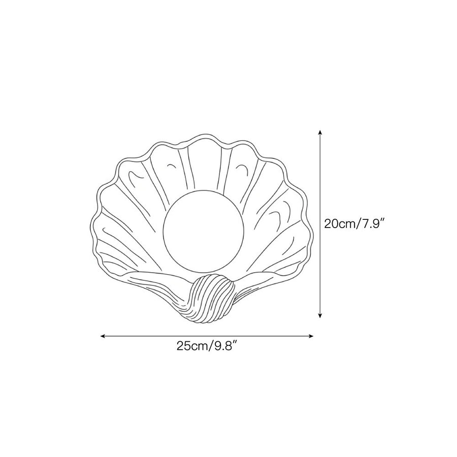 Applique in alabastro Marisca Shell — Dimension drawings 1