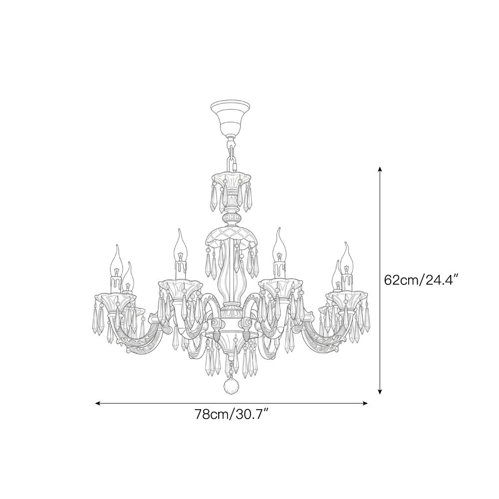 Marlborough Cascading Chandelier – detail 3