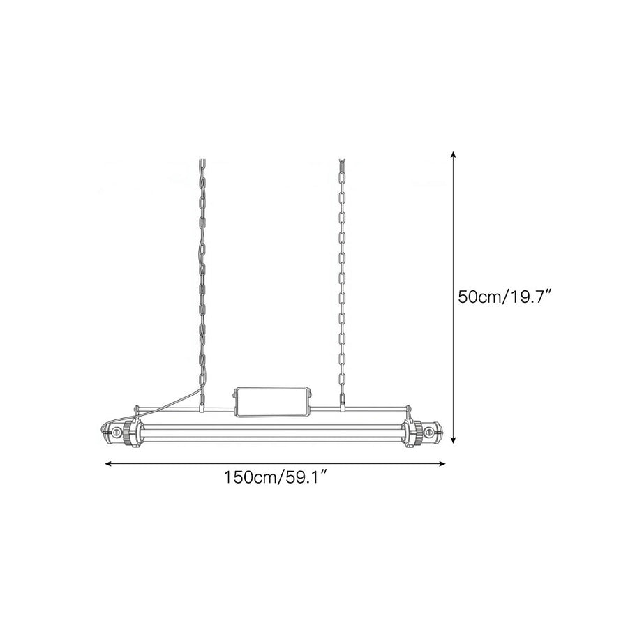 Marlowe Linear Pendant Lamp – detail 3 — Dimension drawings 1