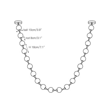 Marni Beaded Chandelier – detail 3 — Dimension drawings 1