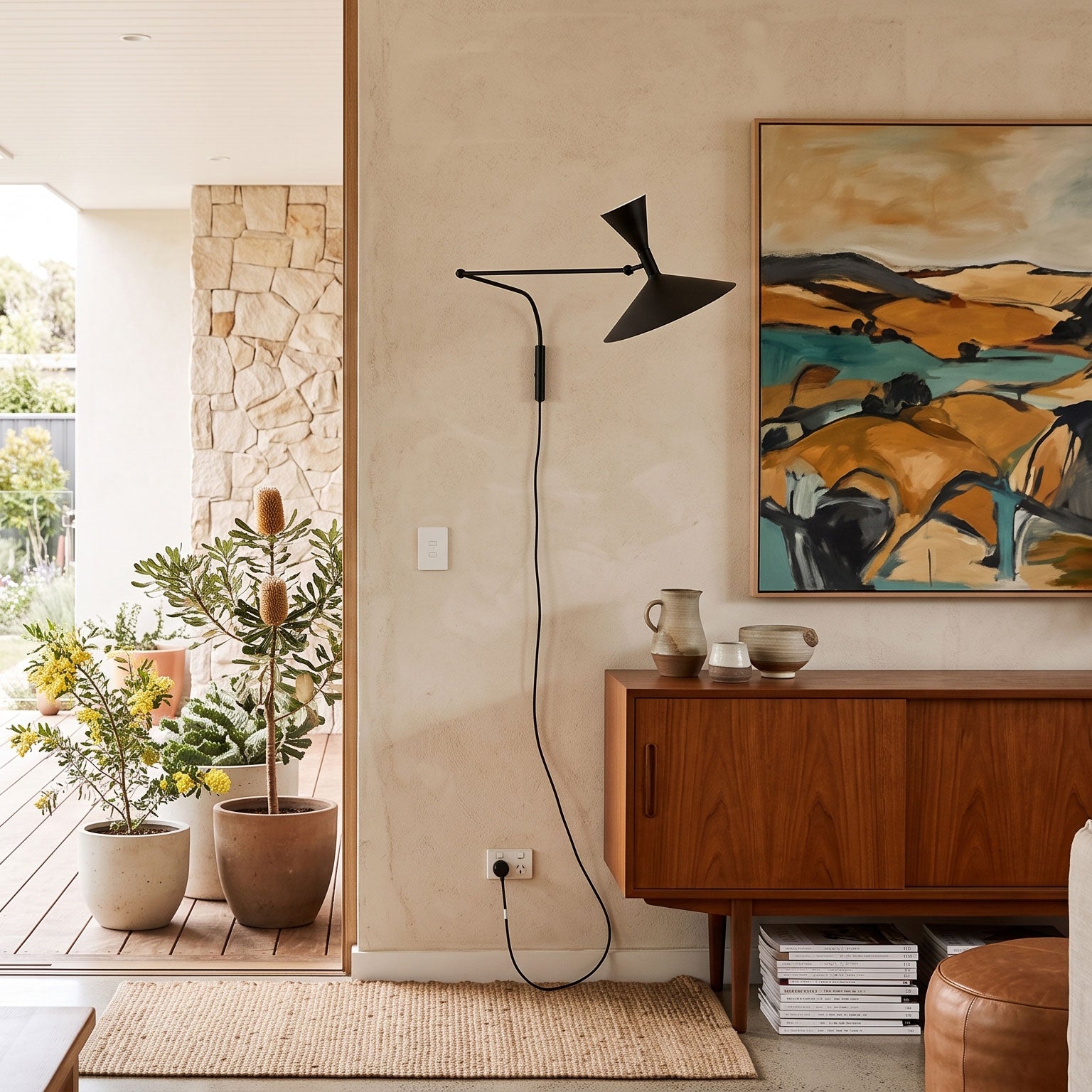 Marseille Swing Arm Plug-in Sconce