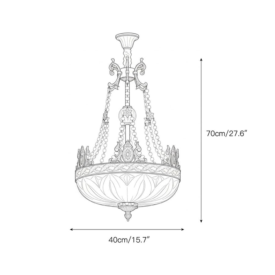 Marselle Chandelier – detail 3 — Dimension drawings 1