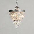 Load image into Gallery viewer, Martinee Crystal Inverted Pyramid Chandelier
