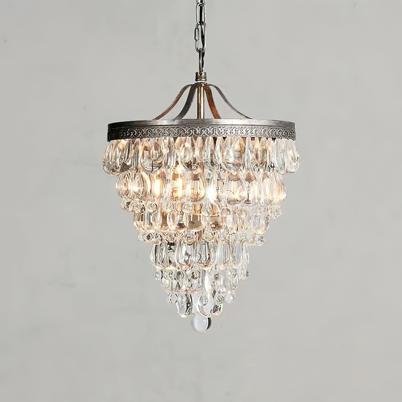 Martinee Crystal Inverted Pyramid Chandelier