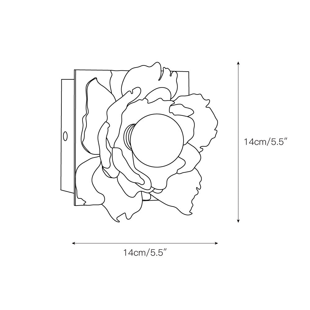 Masca Flower Wall Lamp