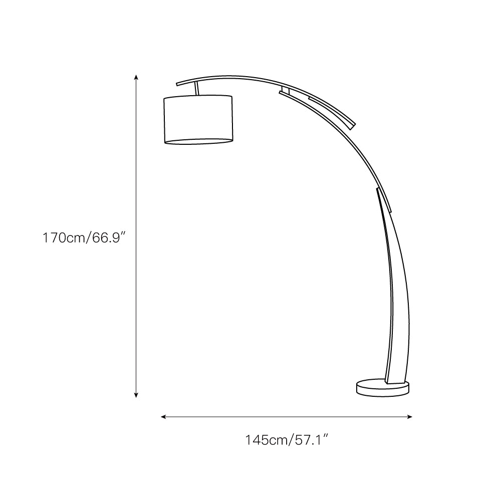 Lampadaire Arc Cervin