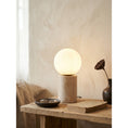 Load image into Gallery viewer, Maxax Deeluxe Travertine Table Lamp
