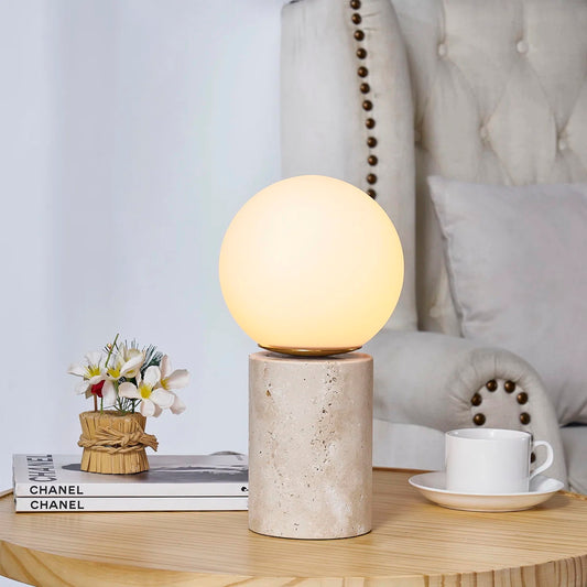 Maxax Deeluxe Travertine Table Lamp